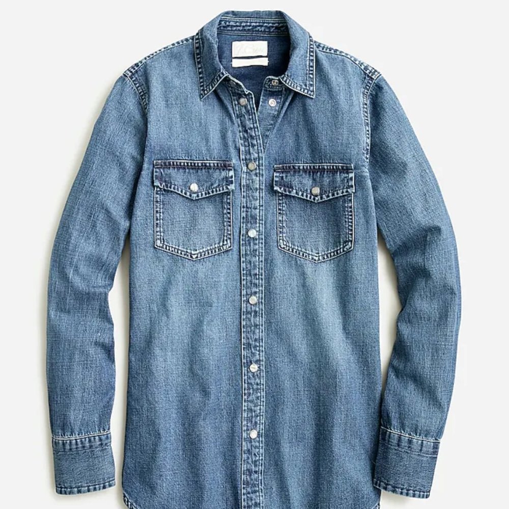JCrew Slim-fit Chambray shirt Size 4
